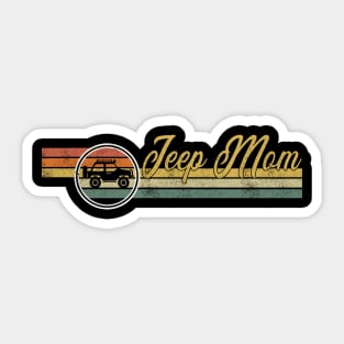 Jeep Mom Jeep Women Vintage Jeep Retro Jeep Sunset Jeep Jeeps Lover Jeep Mama Sticker